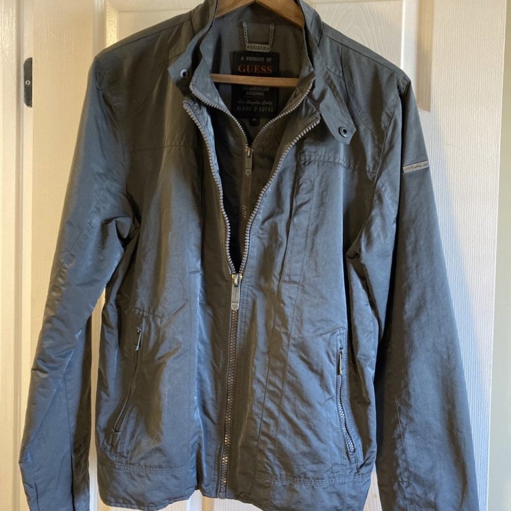 New Guess Performance Jacket Medium Dark Gray - image 1